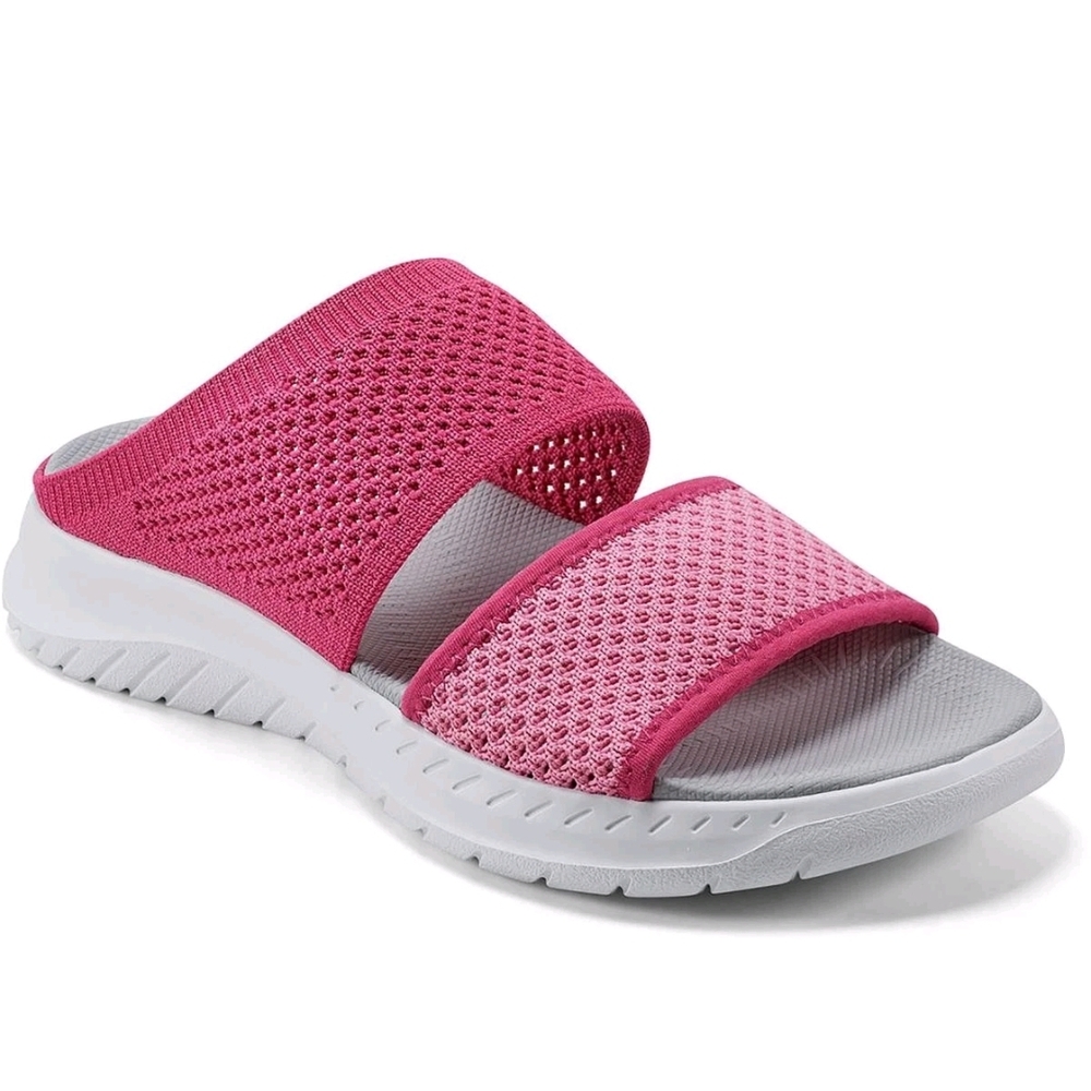 Easy Spirit Pink and Gray Slide Sandals Size 10. NWOT - Picture 8 of 10